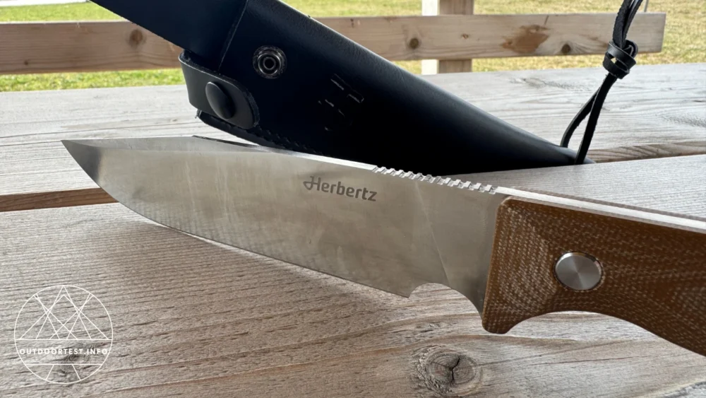 Herbertz - Camp- und Outdoormesser D2, desert Micarta