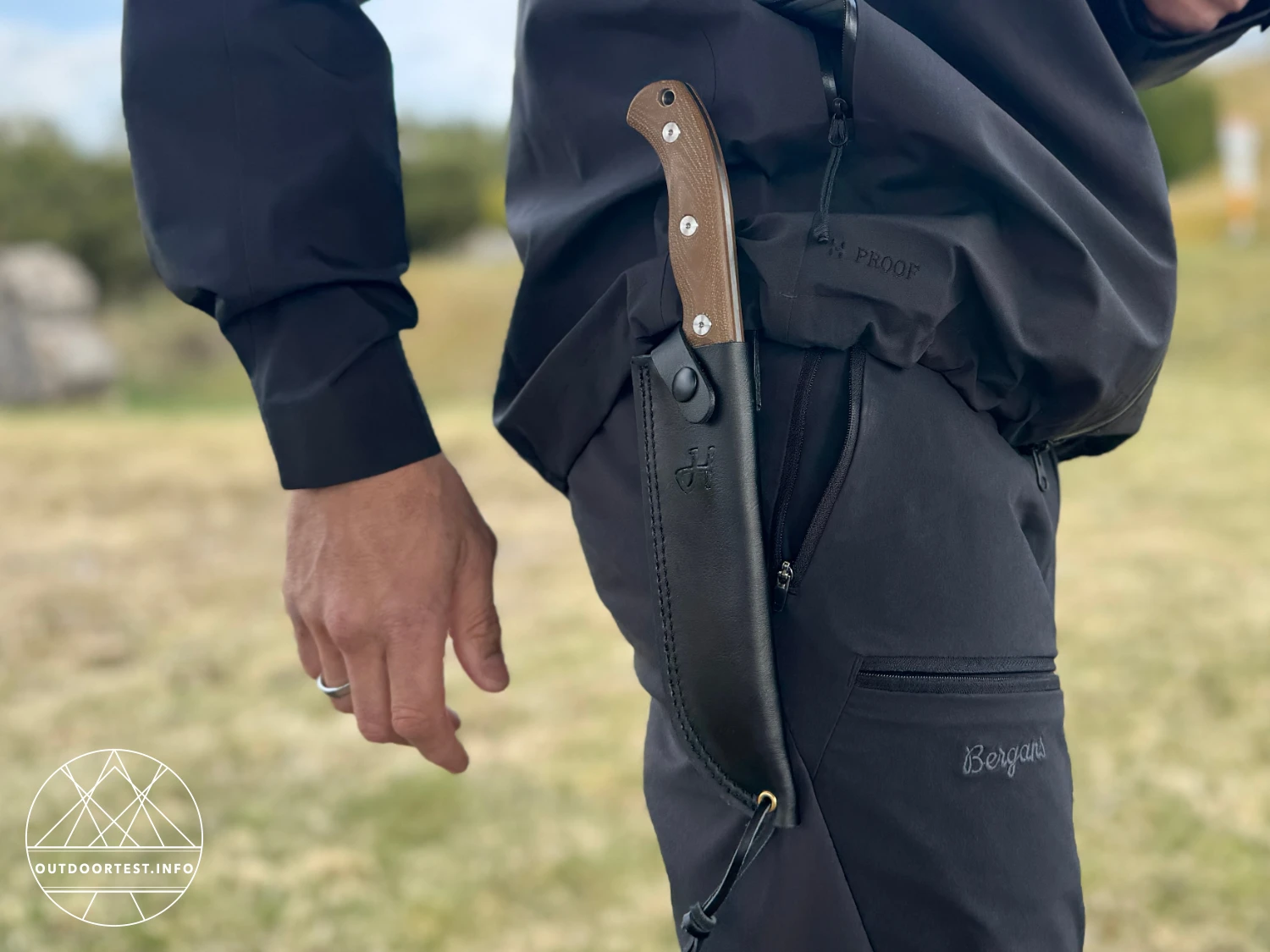 Herbertz - Camp- und Outdoormesser D2, desert Micarta