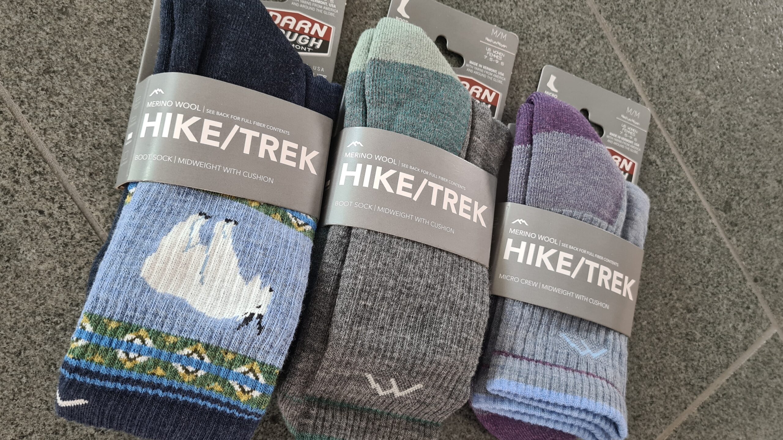 Darn Tough Wandersocken - Hiker & Vanna Grizzle im Vergleich